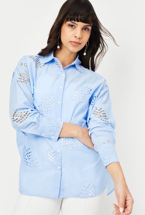 Kalki x Max Women Oversized Schiffili Shirt