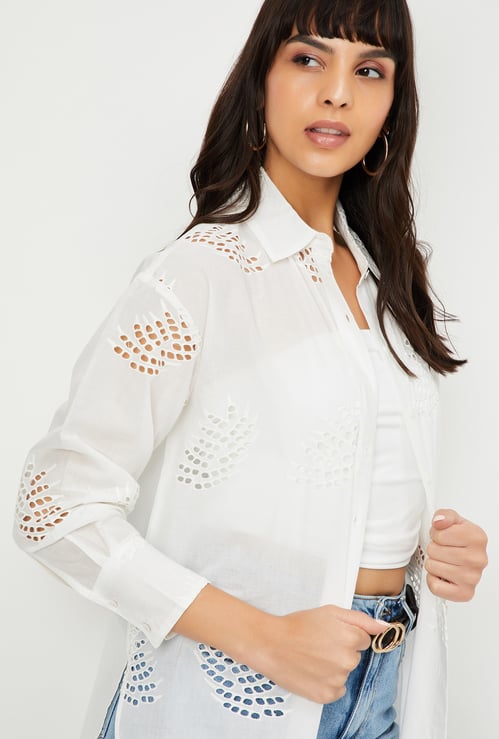 Kalki x Max Women Oversized Schiffili Shirt