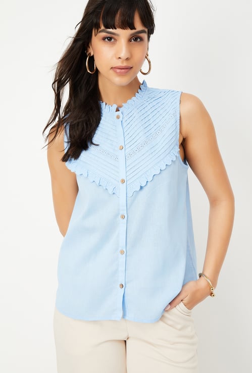 Kalki x Max Women Pin Tuck Detail Top