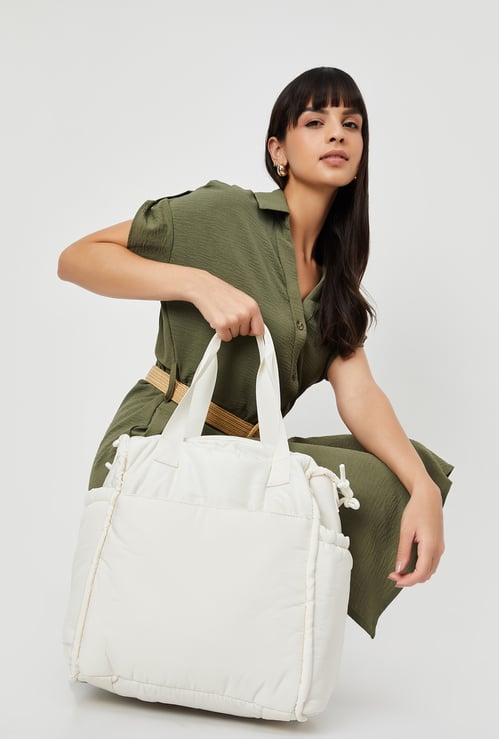 Women Solid Tote Bag