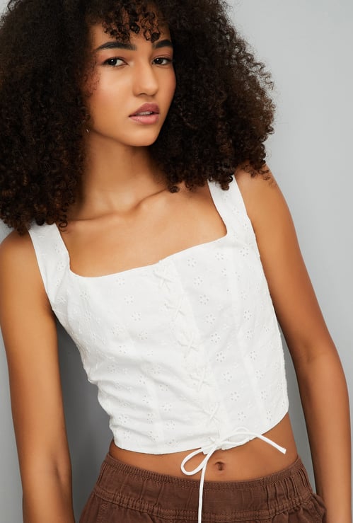 Buy ALAYA F x URB_N Women Schiffili Corset Top Online at just Rs