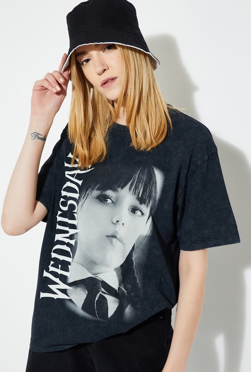 ALAYA F x URB_N Women Wednesday Oversized T-shirt