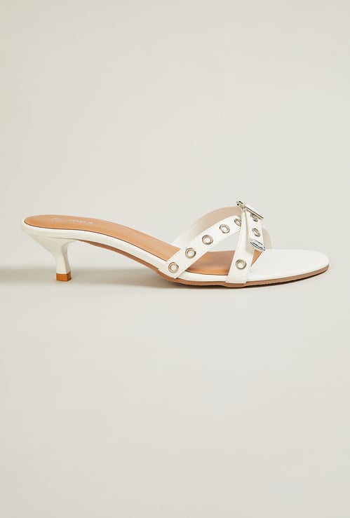 Women Embellished Kitten Heels