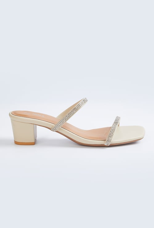 Women Embellished Block Heels