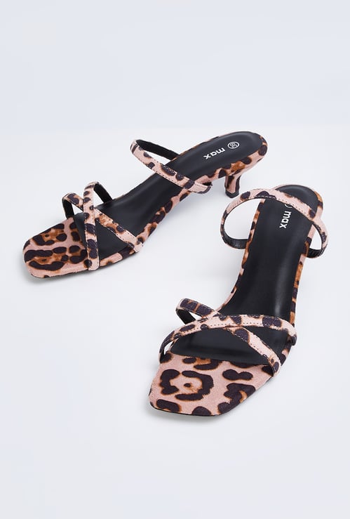 Women Animal Print Kitten Heels