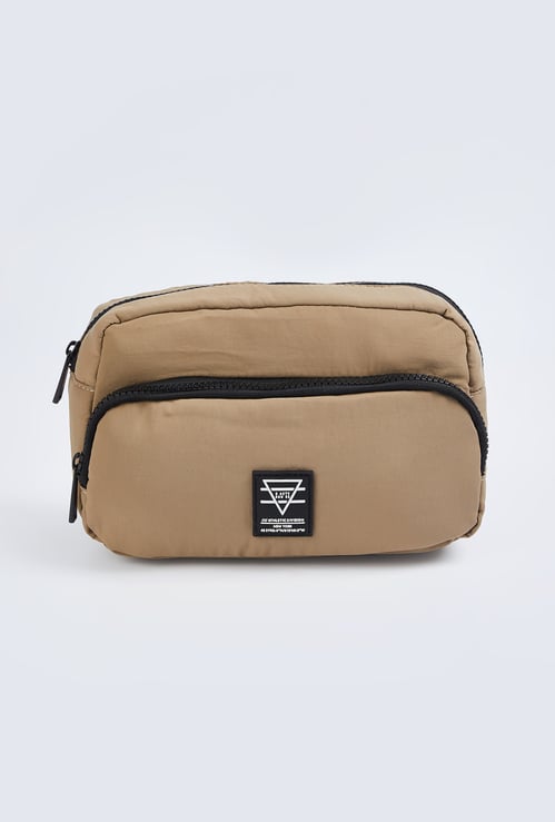 Men Textured Crossbody Bag