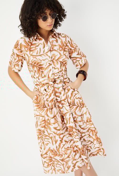 Kalki x Max Women Printed Belted Dress