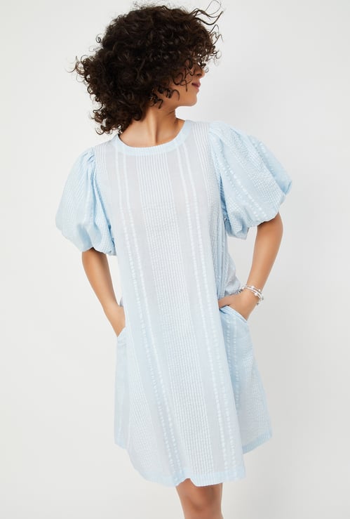 Kalki x Max Women Seersucker Shift Dress