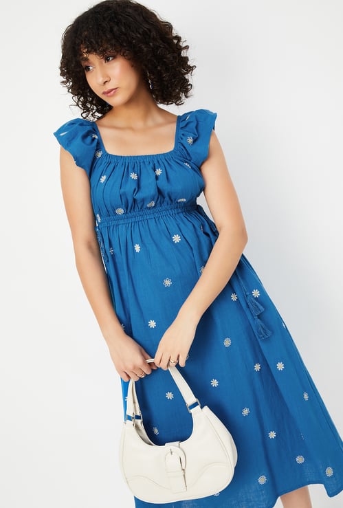 Kalki x Max Women Embroidered A-line Dress