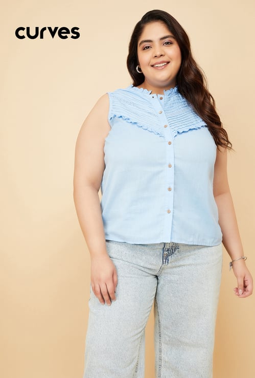 Kalki x Max Women Pin Tuck Detail Top