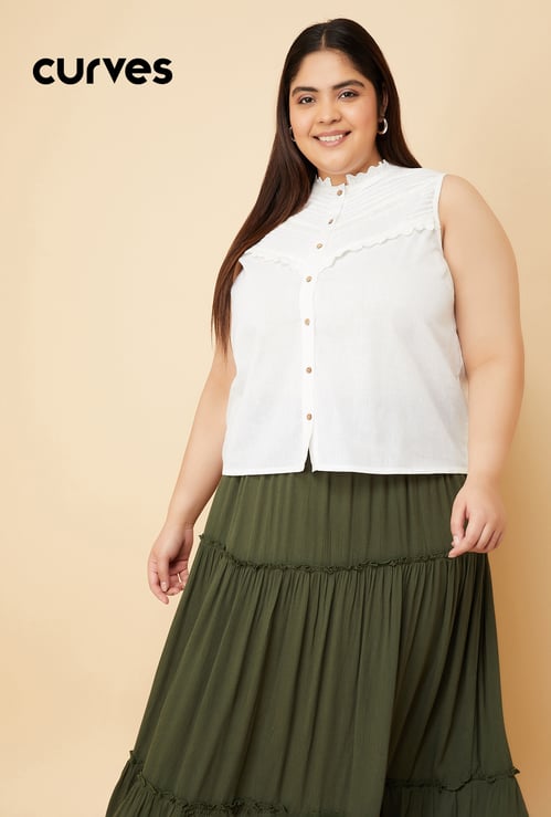 Kalki x Max Women Pin Tuck Detail Top