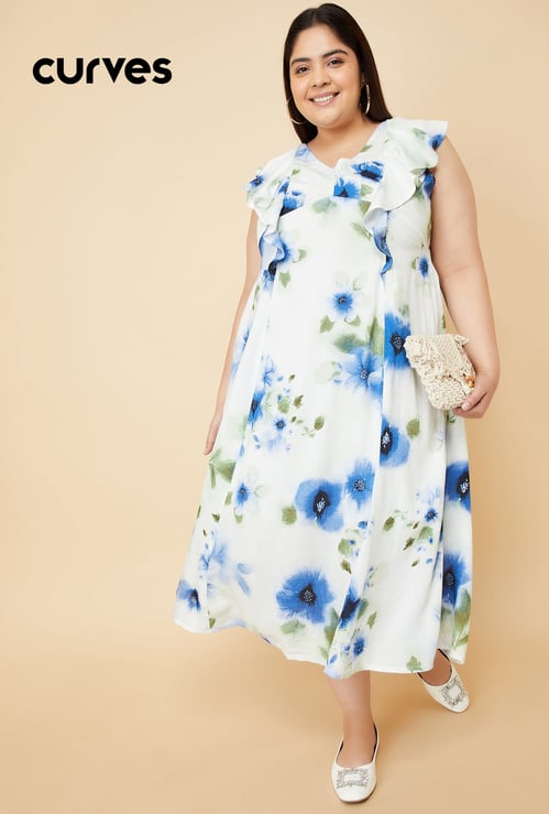 Kalki x Max Women Floral Print A-line Dress