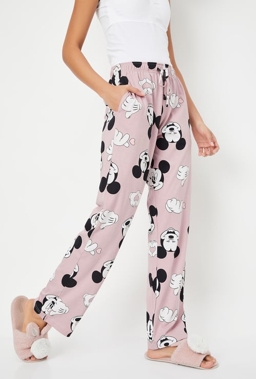 Women Mickey Mouse Print Pyjamas