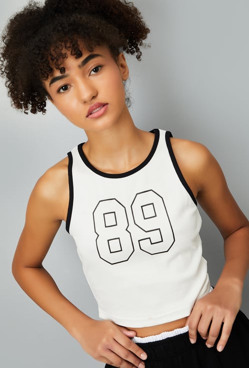 Women Printed Sports Tank Top
