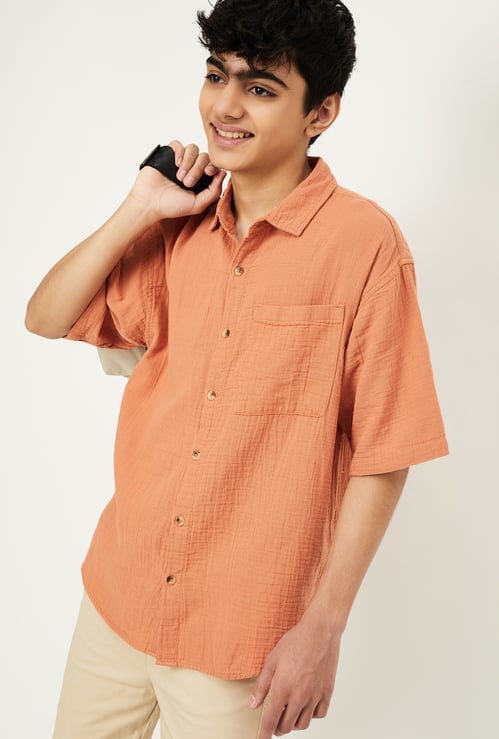 Boys Textured Shirt
