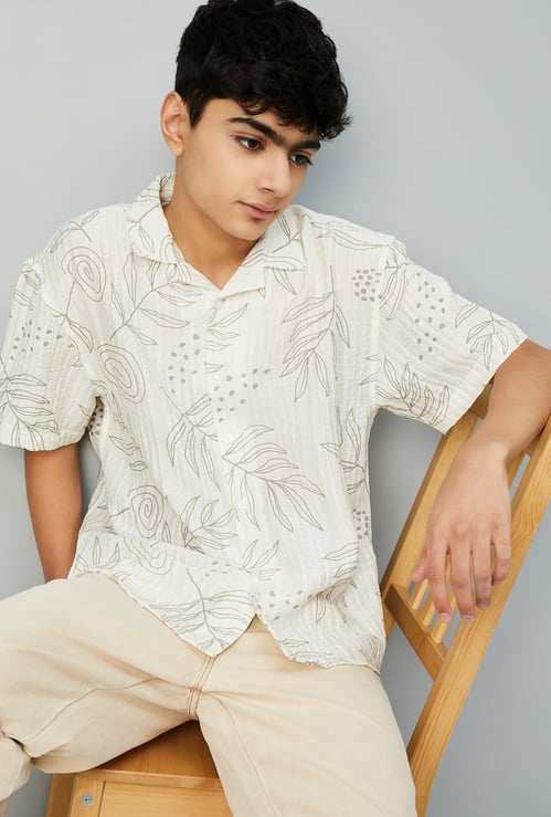 Boys Printed Resort Shirt