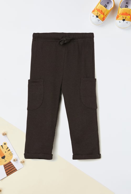 Boys Textured Trousers