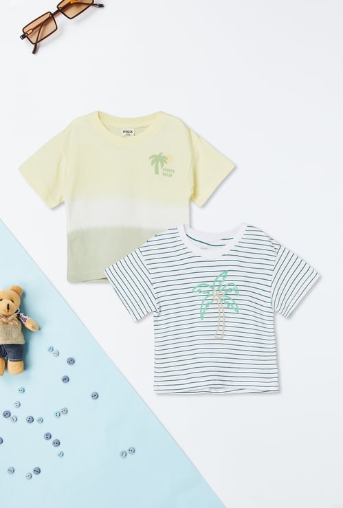 Boys Assorted T-shirt - Pack of 2