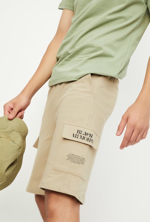 Boys Printed Cargo Shorts