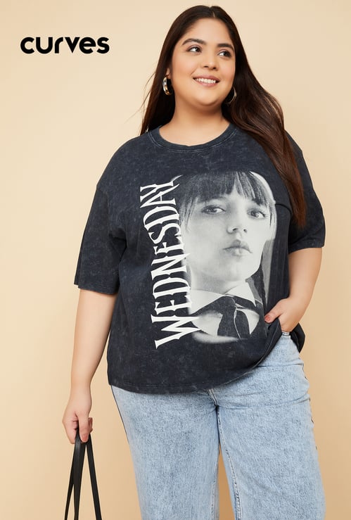 ALAYA F x URB_N Women Wednesday Oversized T-shirt
