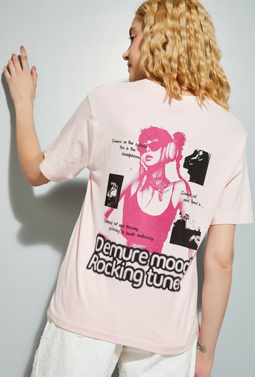 ALAYA F x URB_N Women Back Printed T-shirt