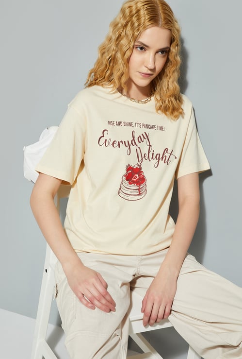ALAYA F x URB_N Women Relaxed Fit Graphic T-shirt