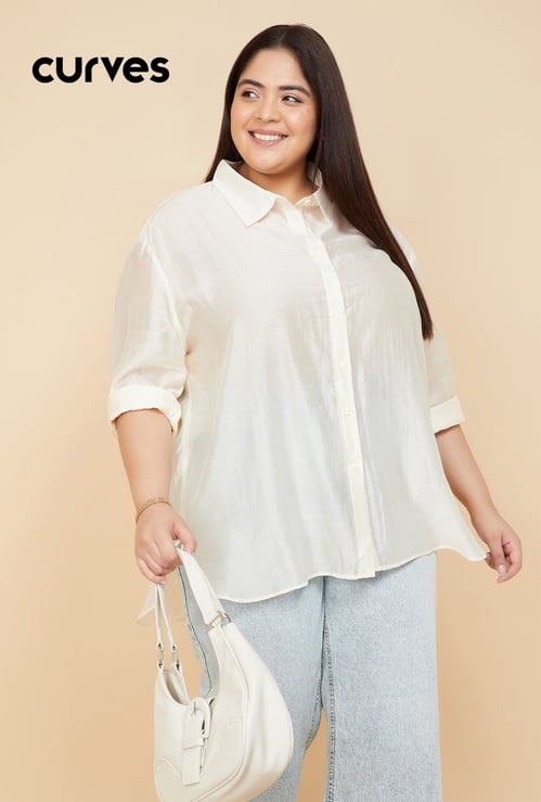 Women Crinkle Textured Blouse