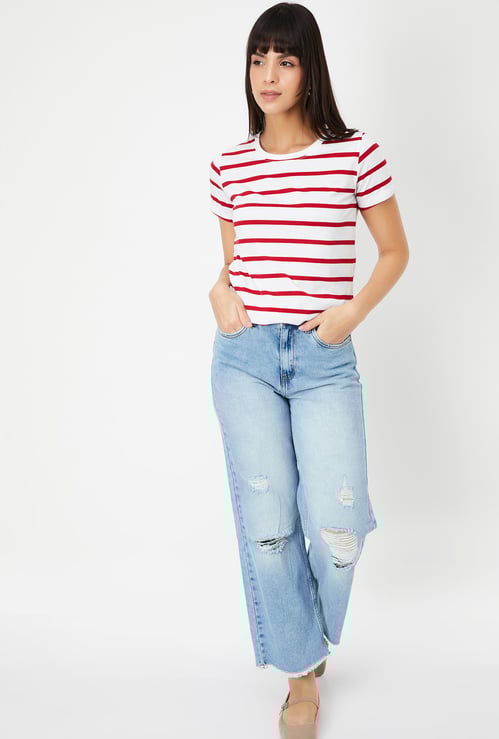 Women Striped T-shirt