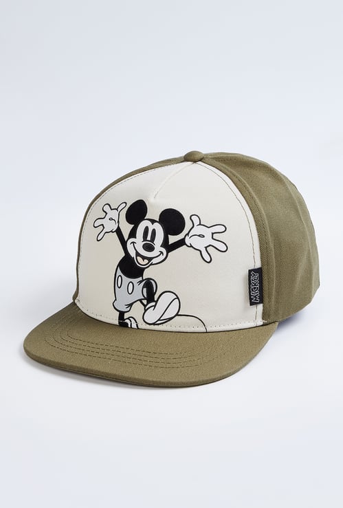 Boys Mickey Mouse Print Baseball Cap