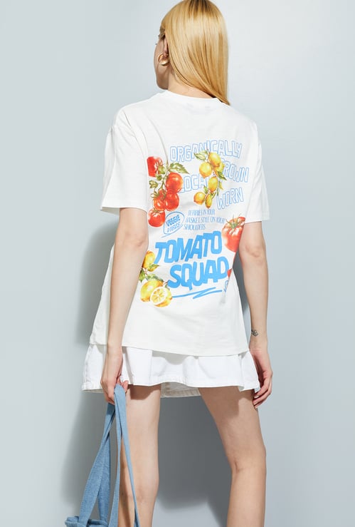 ALAYA F x URB_N Women Back Print T-shirt