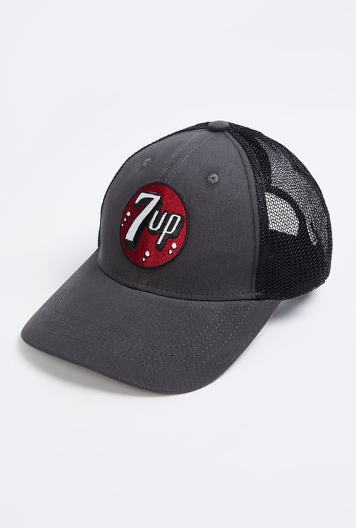Men Applique Mesh Baseball Cap