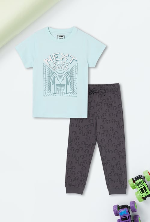 Boys Printed Joggers Set