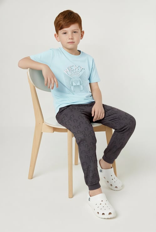 Boys Printed Joggers Set