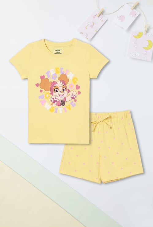 Girls Printed Sleepwear Set