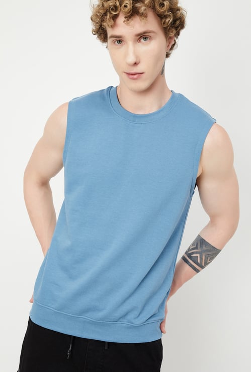 Men Solid Sports T-shirt