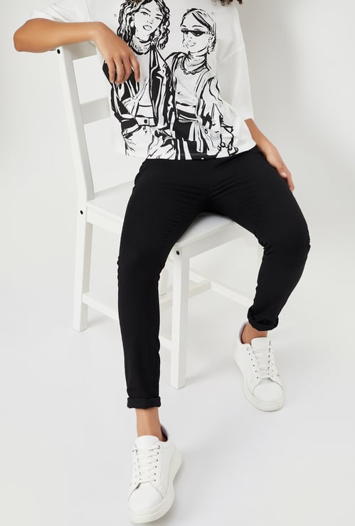 Women Solid Jeggings