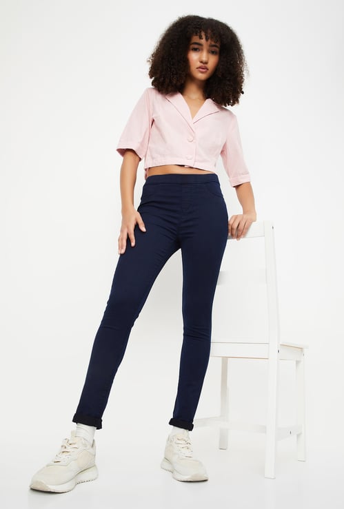 Women Solid Jeggings