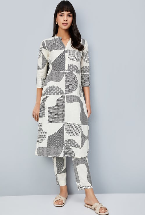 Women Printed Straight Kurta Set