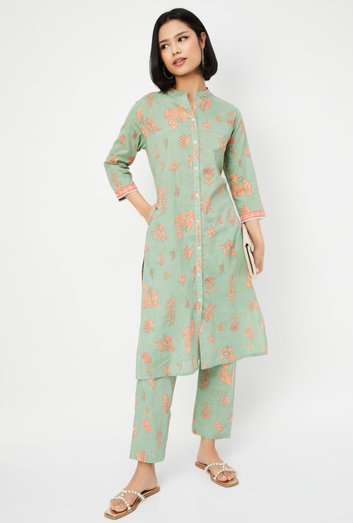 Women Printed Straight Kurta Set