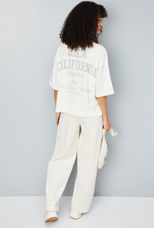 Women Printed Boxy Fit Athleisure T-shirt