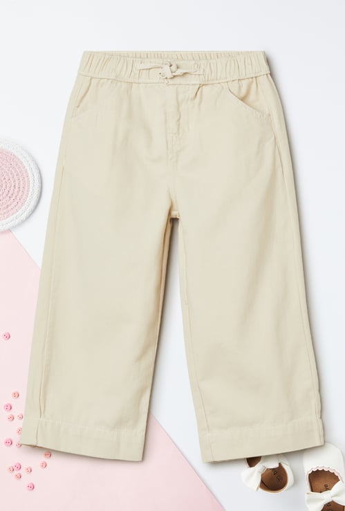 Girls Solid Trousers