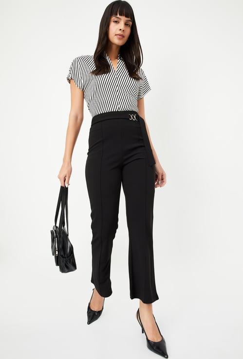 Women Solid Trousers