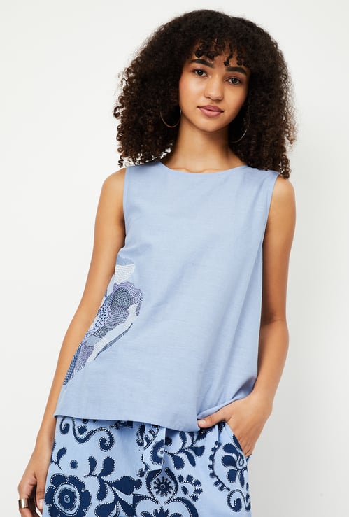 Kalki x Max Women Floral Embroidered Top
