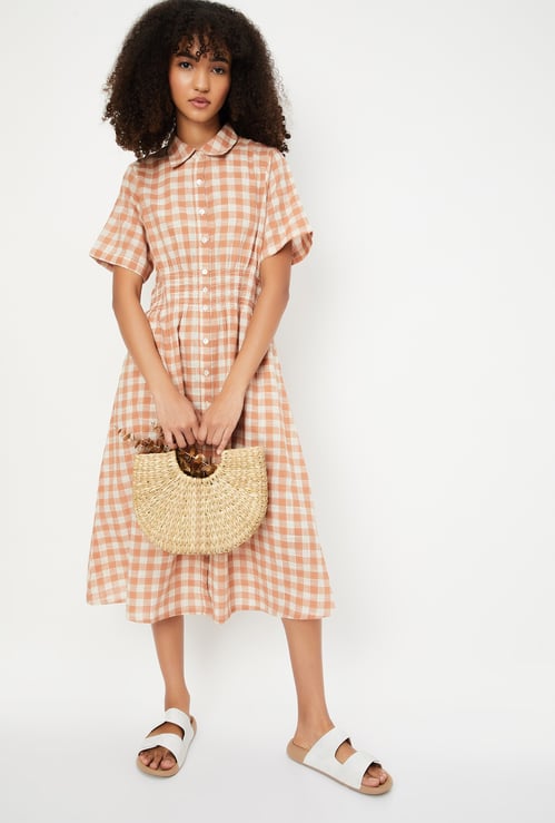 Kalki x Max Women Checked Shirt Dress