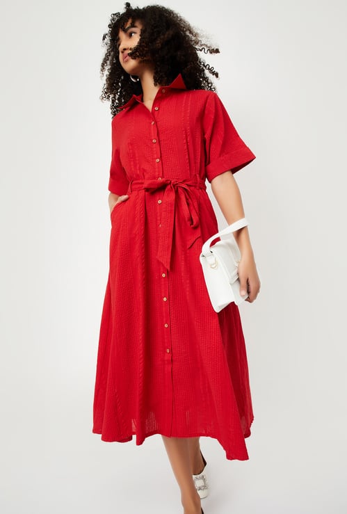 Kalki x Max Women Textured Midi Dress