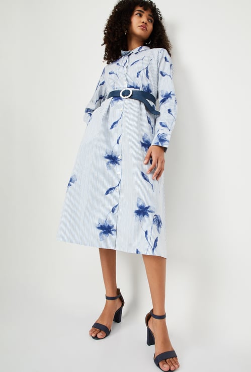 Kalki x Max Women Striped Shirt Dress