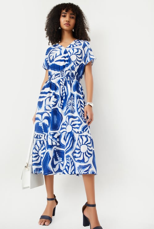 Kalki x Max Women Printed Wrap Dress