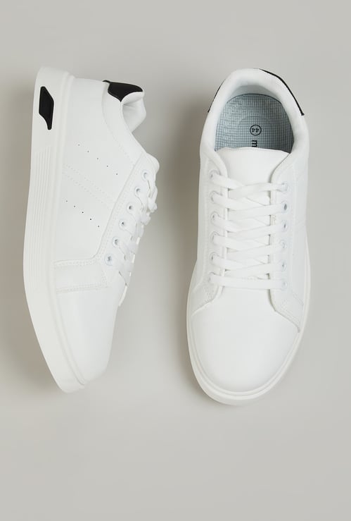 Men Colourblock Lace Up Sneakers