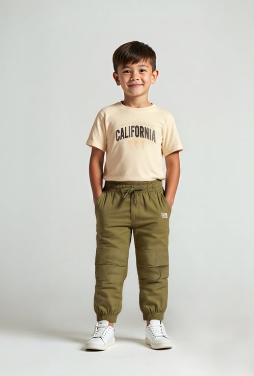Boys Solid Joggers