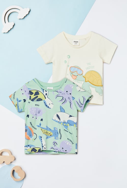 Boys Printed T-shirt - Pack of 2